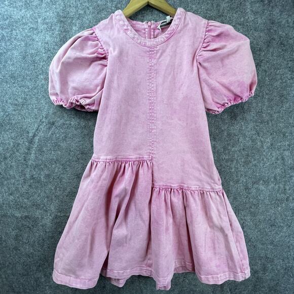 English Factory Denim Dress Womens Small Pink Ballet Soft Girly Grunge 90s - Picture 1 of 6